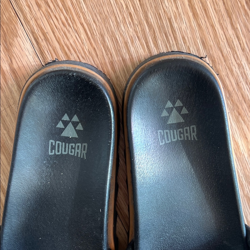 Cougar Black Slide Sandals - Picture 9 of 10